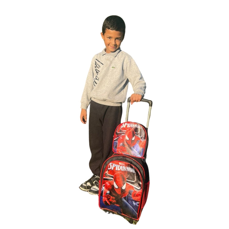 Mochila Escolar Infantil Rodinha - Menino - Homem Aranha