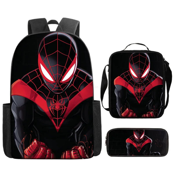 Mochila Infantil Homem-Aranha + Estojo + Lancheira