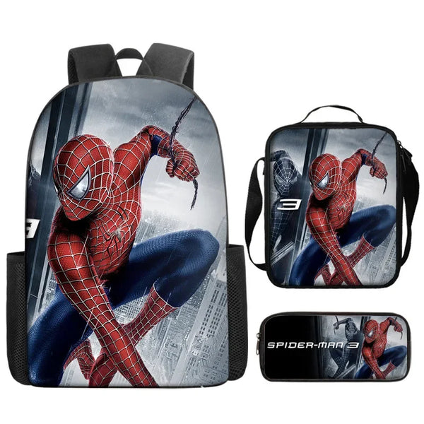 Kit Mochila e Lancheira Escolar Infantil do Homem Aranha