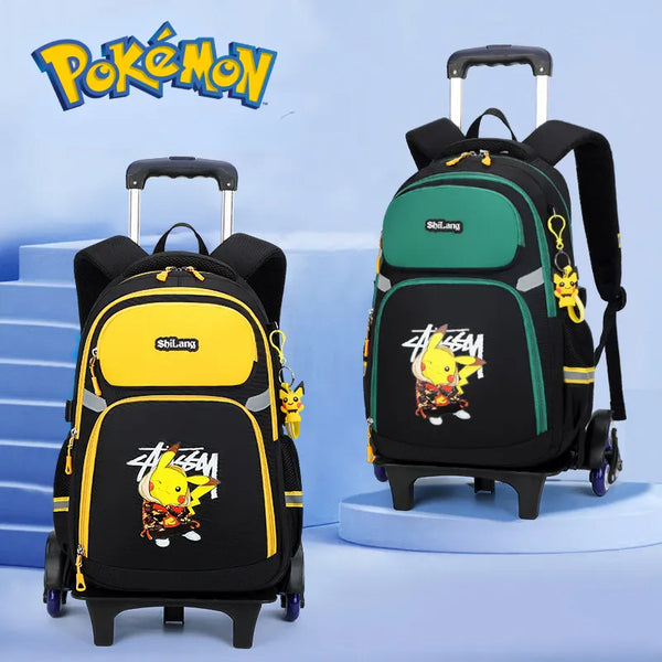 Mochila Pokemon Infantil com Rodinhas