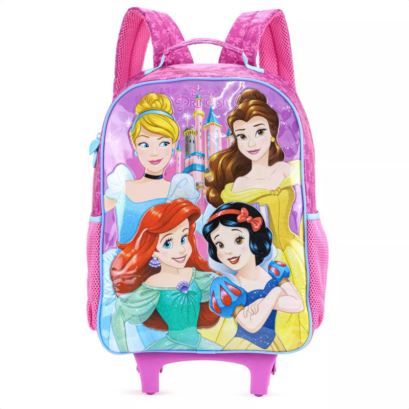 Mochila Escolar Com Rodinhas Xeryus - Princesas