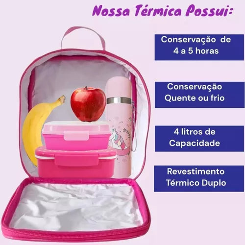 Kit Escolar Infantil Grande Com Rodinha Frozen